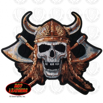 Нашивка Viking Skull PPA6535 Hot Leathers